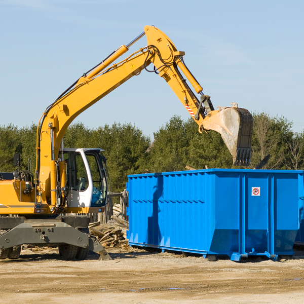 can i choose the location where the residential dumpster will be placed in Mountain Home Tennessee